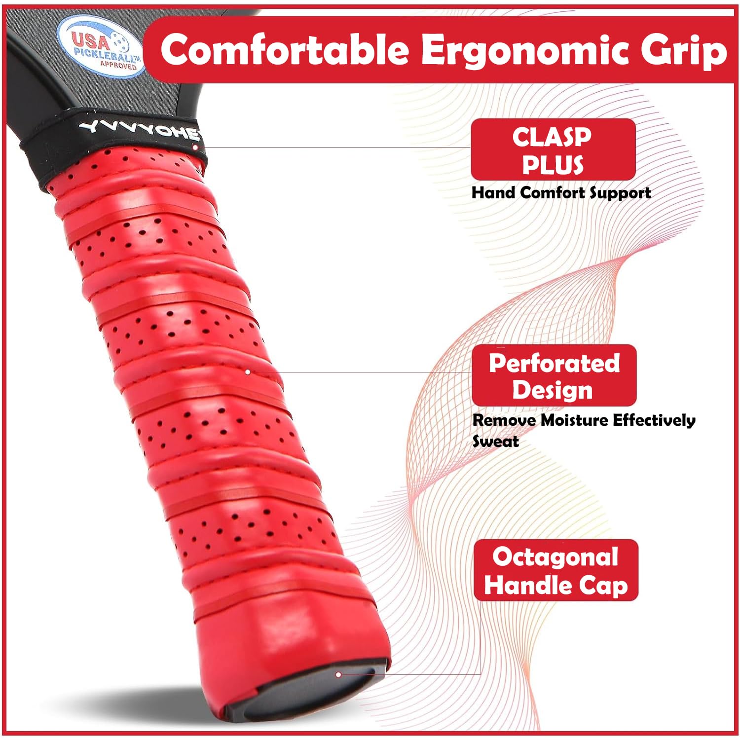 Amazon | ピックルボールパドル USAPA承認 カーボンファイバー表面